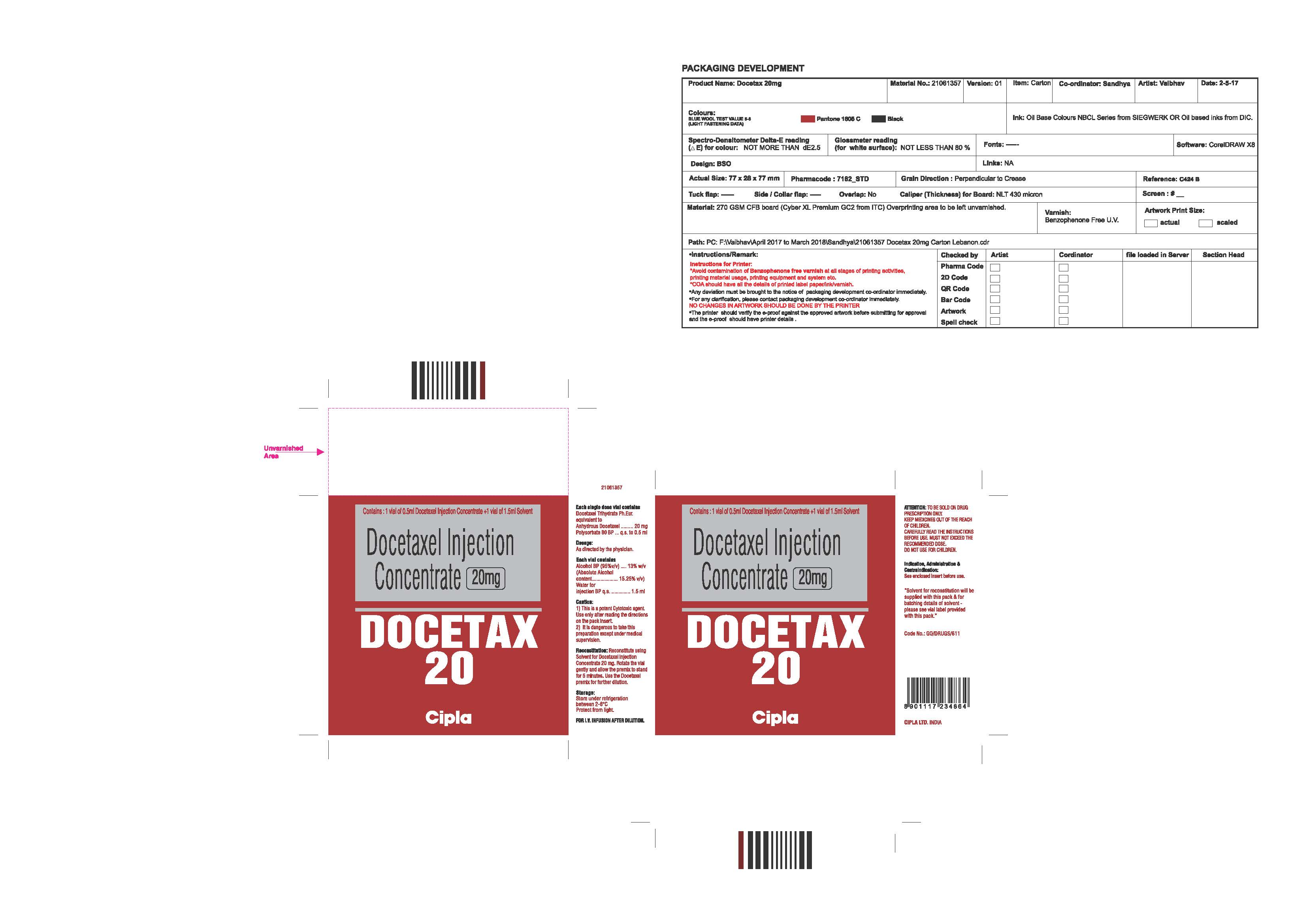 Docetax 20mg